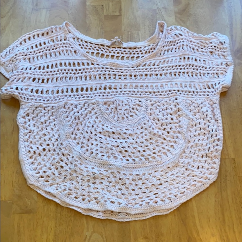 Light pink know over shirt